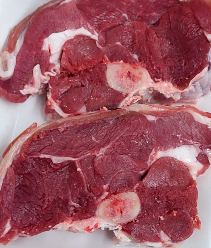 Goat chump chops